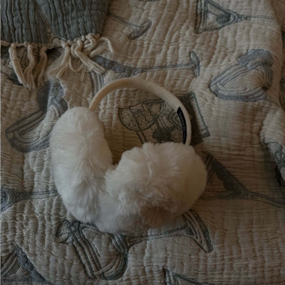 Cozy White Faux Fur Earmuffs